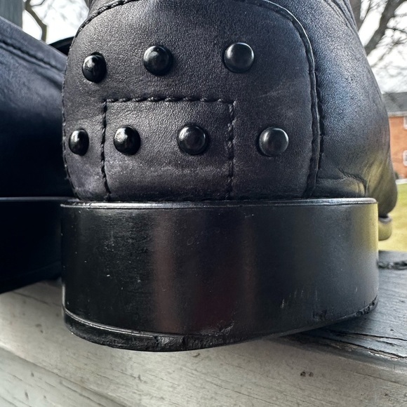 TOD’S 11 Matte Black Men’s 100% Genuine Leather Penny Loafer Made Italy US 12 - Picture 6 of 16